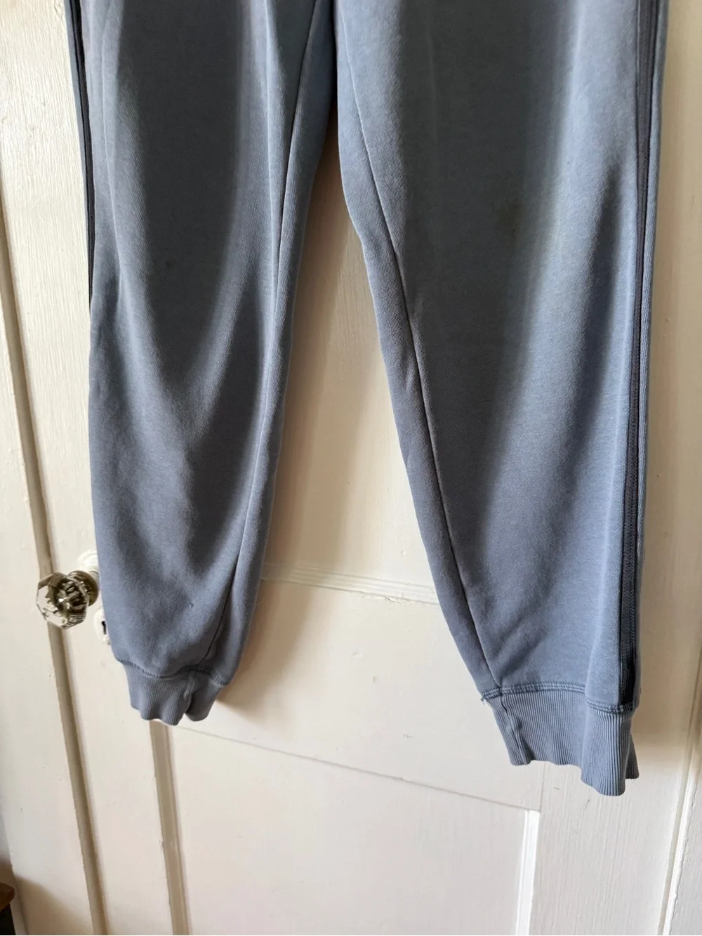 adidas Men's Slate Blue Joggers with Elastic Waist size M
